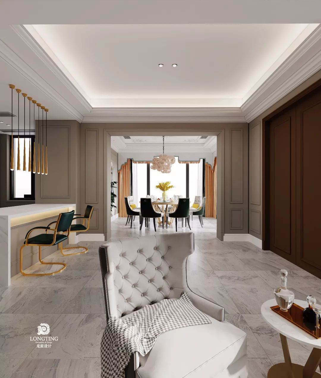 太湖阳光假日 420㎡ Ins 涂料风撞色高级感设计-59