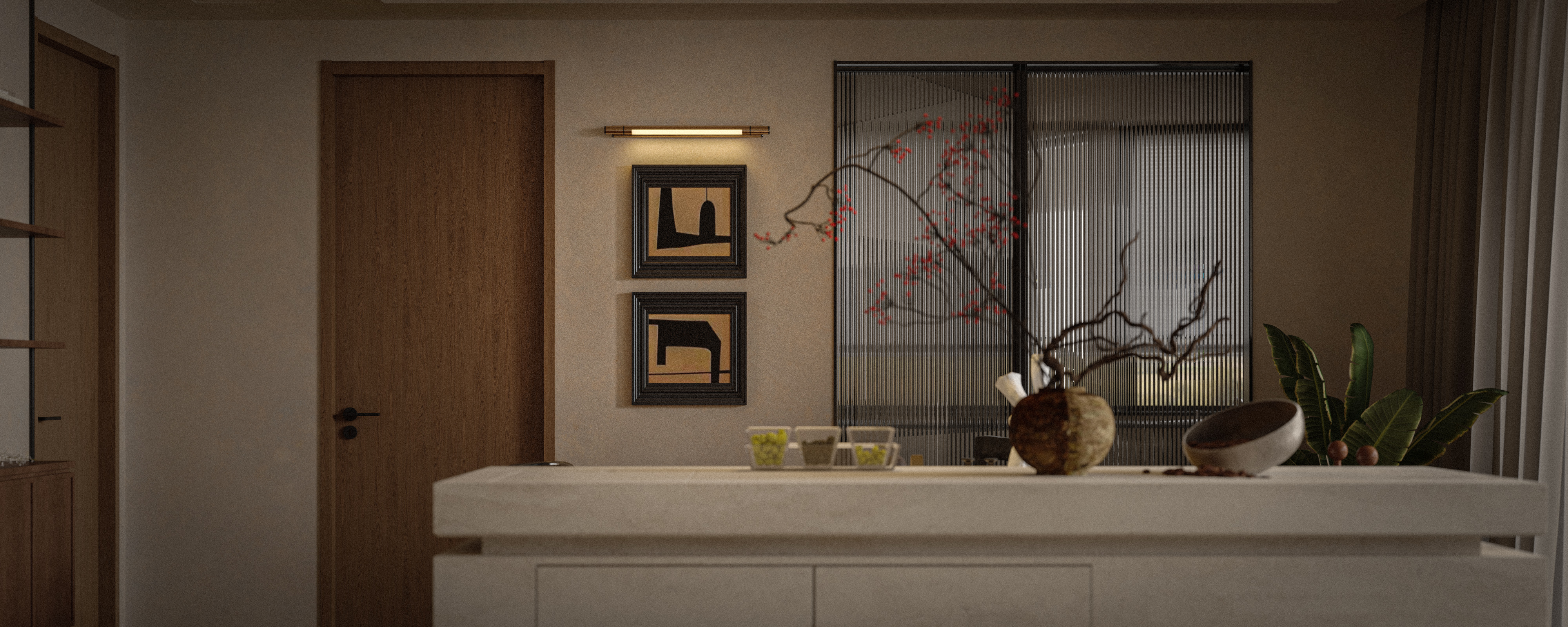 绘感视觉设计——中古风大平层设计案例-4