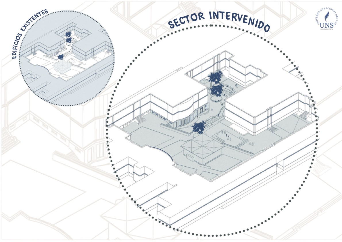 Propuesta patio central + sala de estudio UNS 校园广场-9