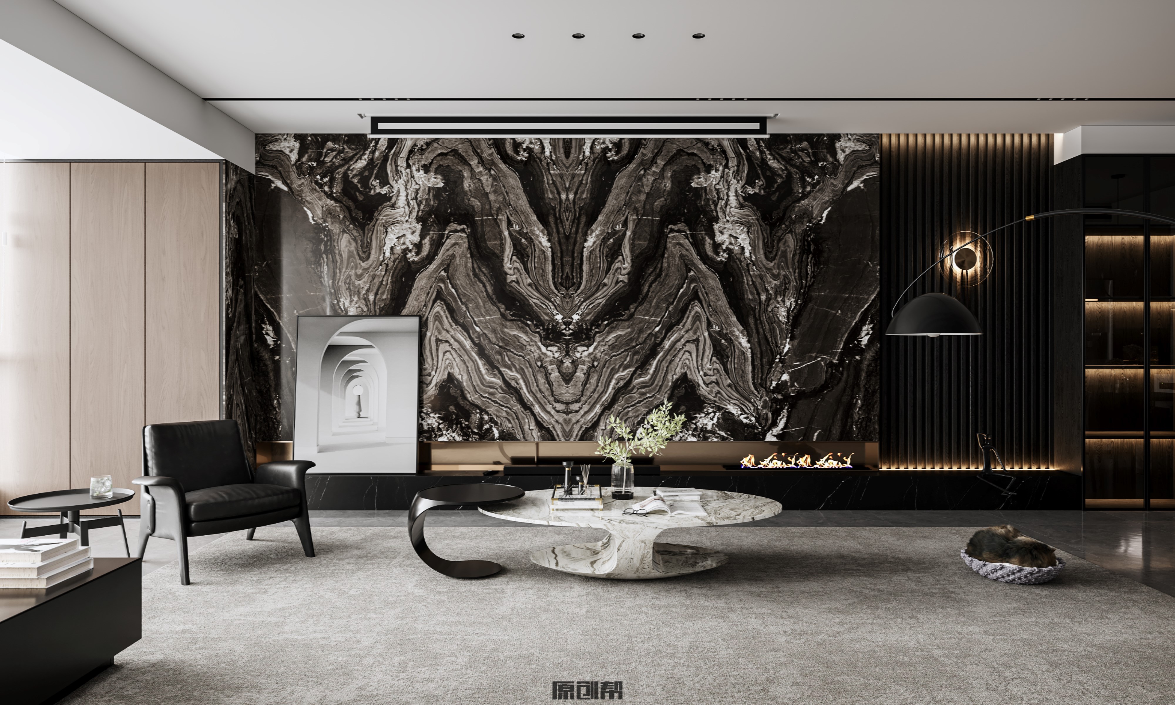 暗色调·原创帮 | 颠覆传统空间的现代设计-4