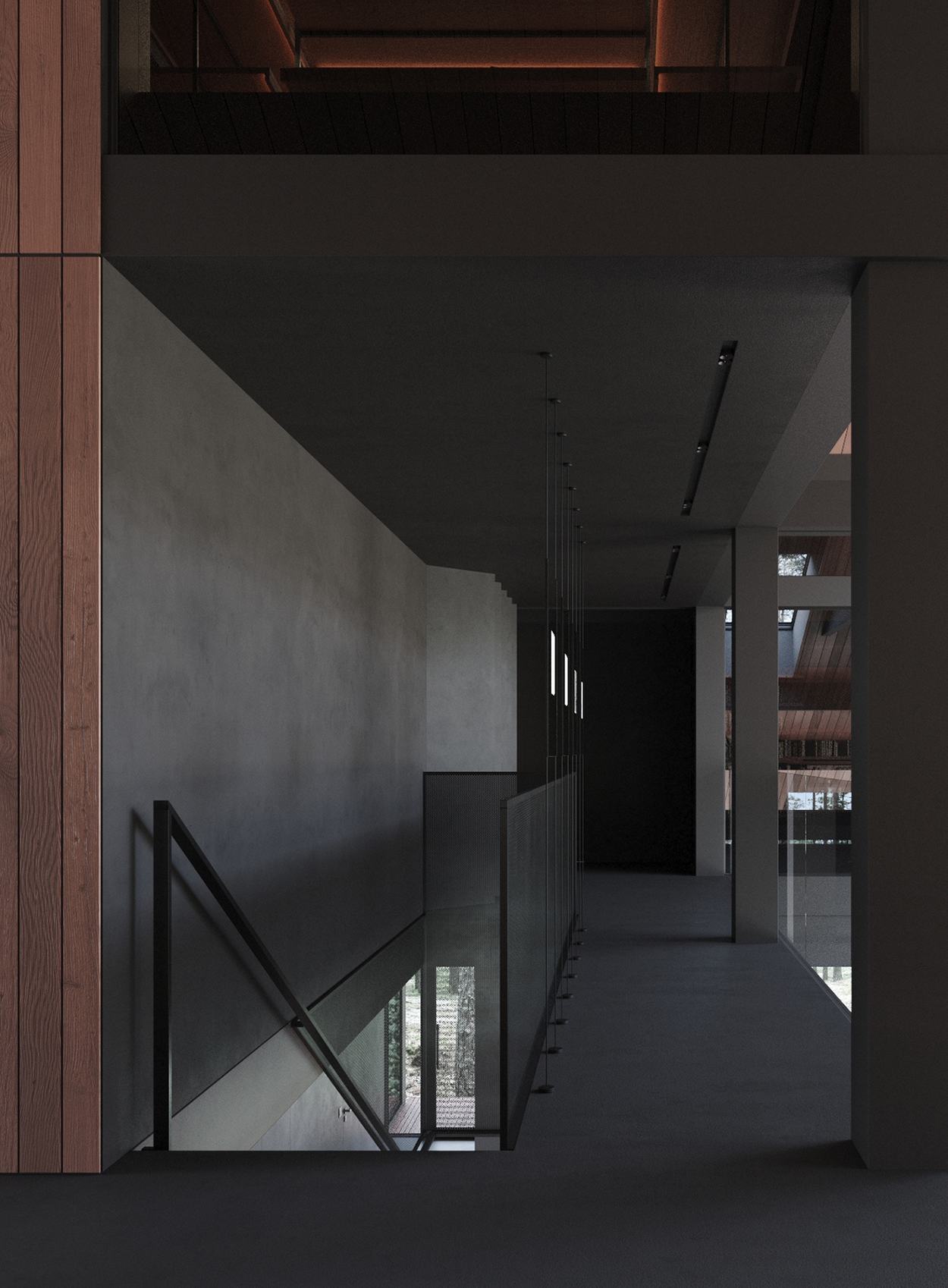 莫斯科森林中的自然共生别墅丨Stephen Tsymbaliuk-37