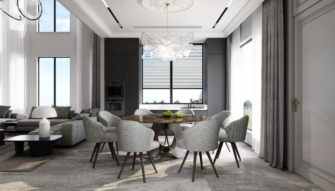 金色蓝庭 | 古典与现代的平衡美学-25