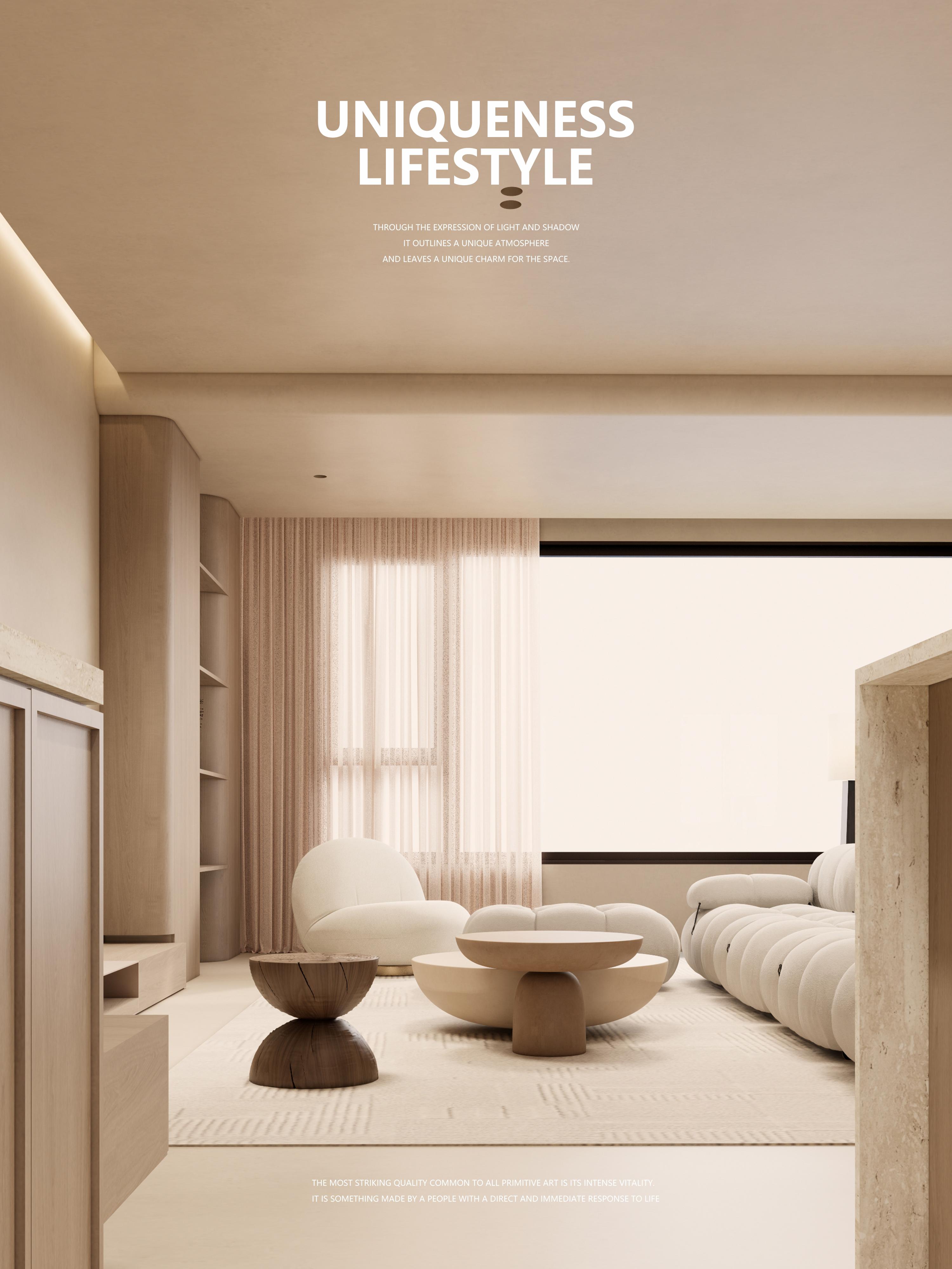 寻找诧寂风丨静谧的家装艺术丨中国贵州丨HEART 石头-7