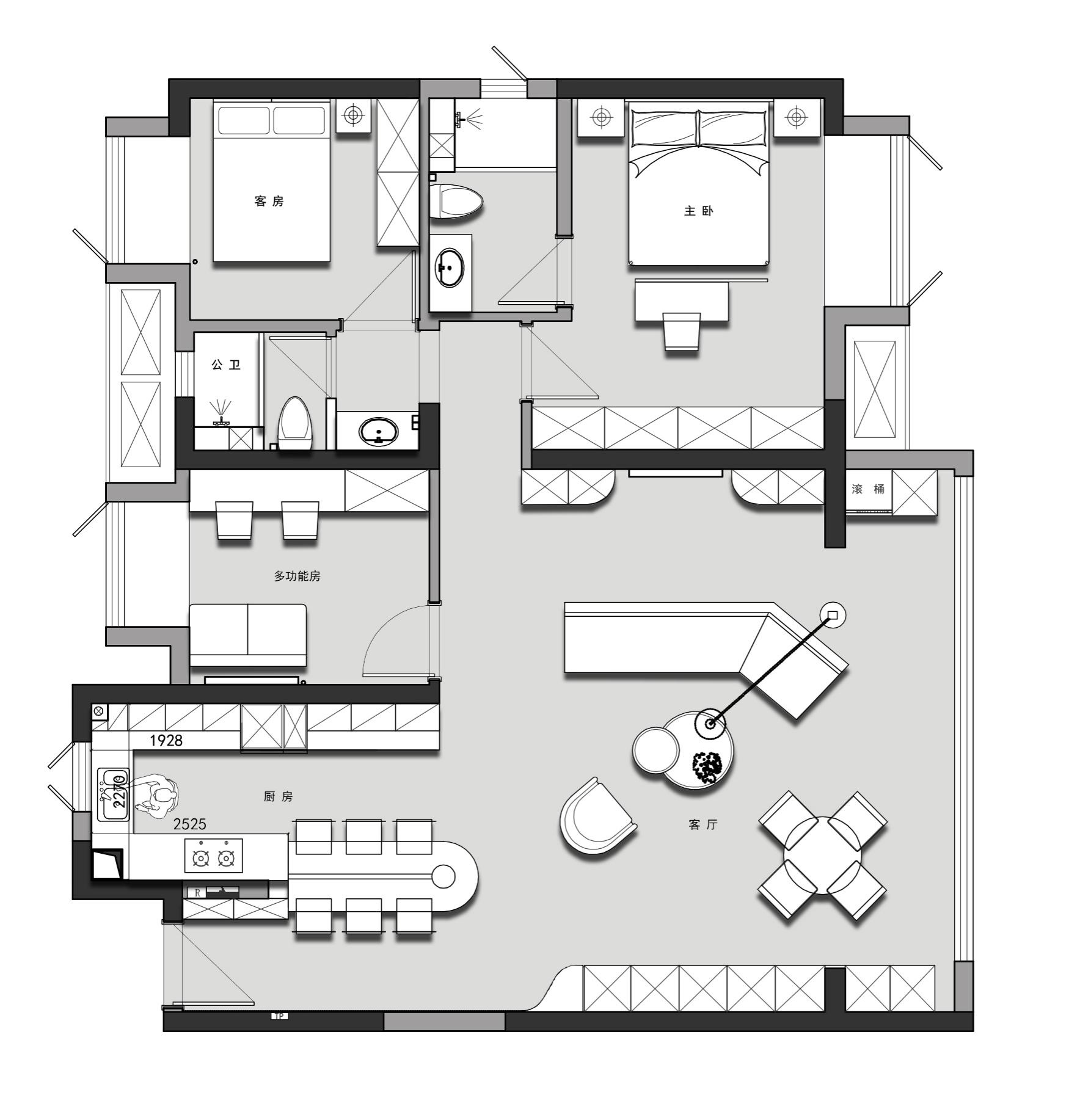 奥山府澎湃城 140㎡人文简约精装改造案例丨中国武汉丨美宅·美生设计-13