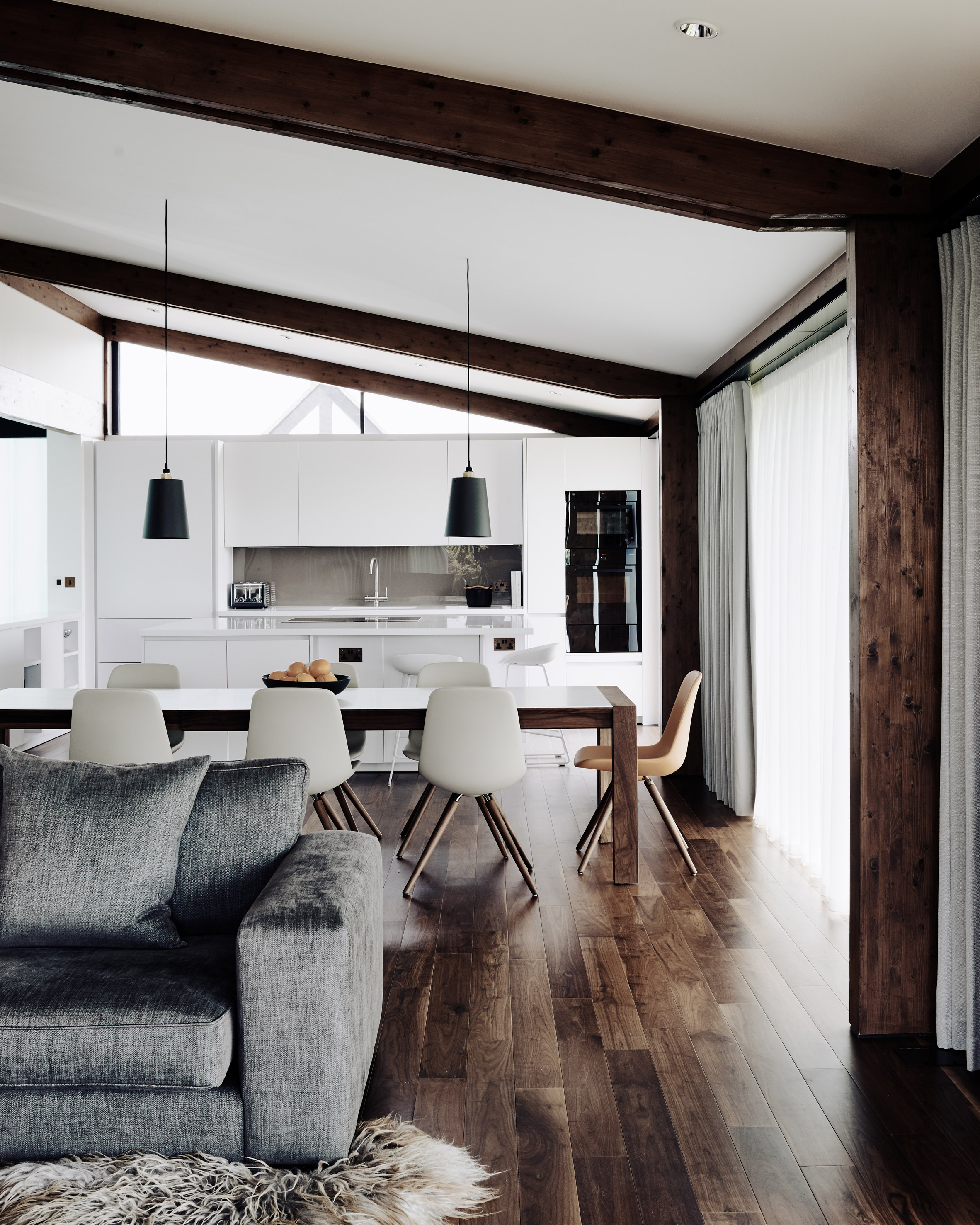 Silver House by Hyde + Hyde comprises a pair of mono-pitched volumes-18