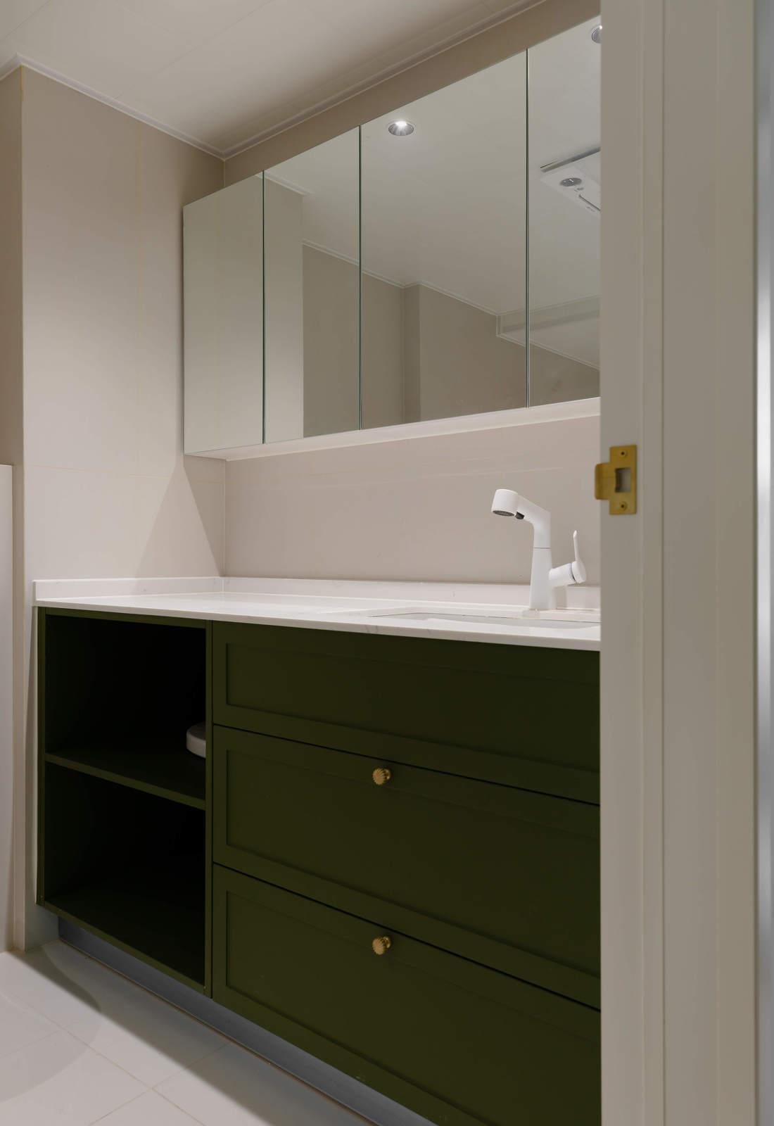 老房逆袭轻法式浪漫绿色空间-36