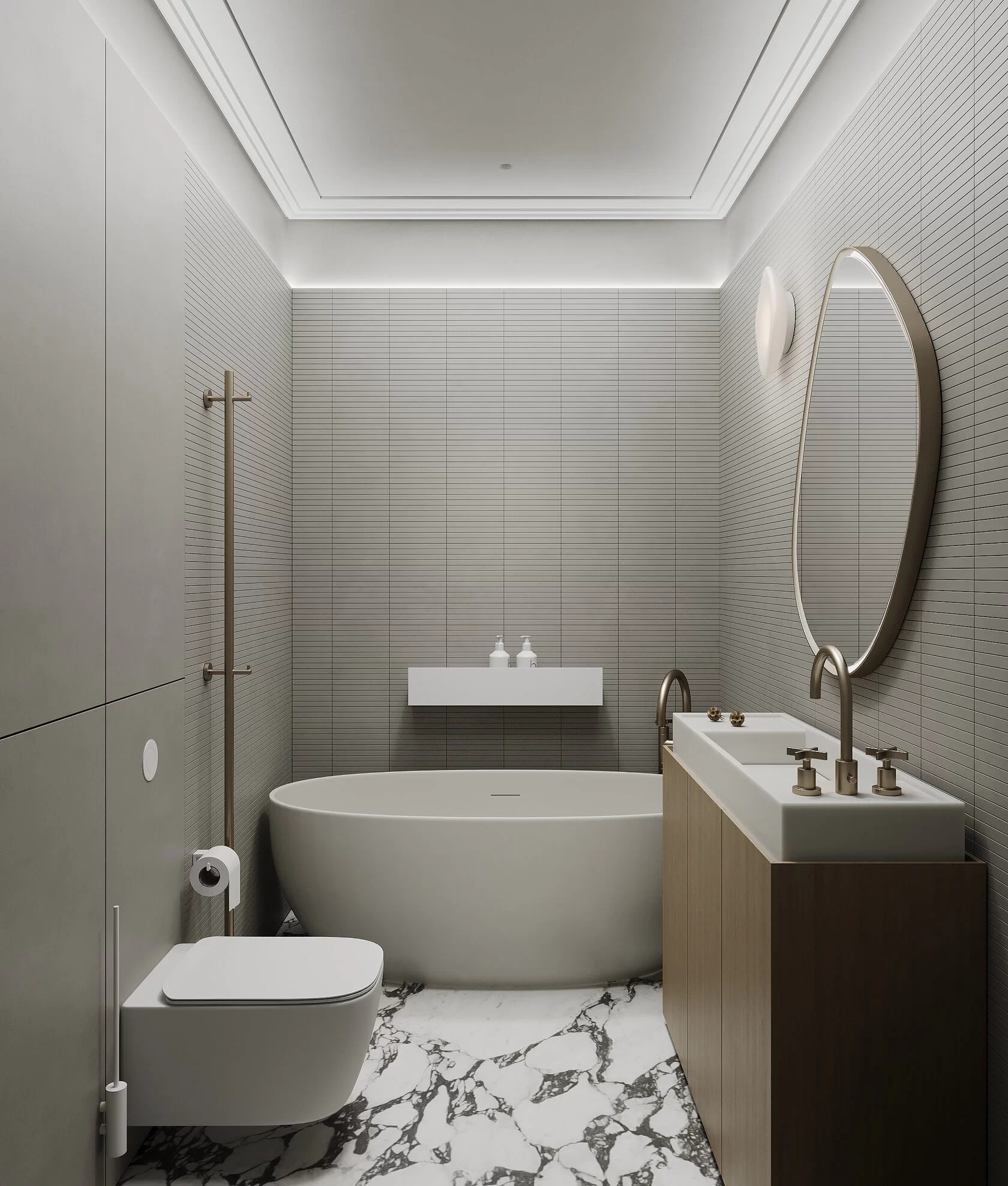 莫斯科56㎡小空间公寓设计 经典与极简的相互融合-14