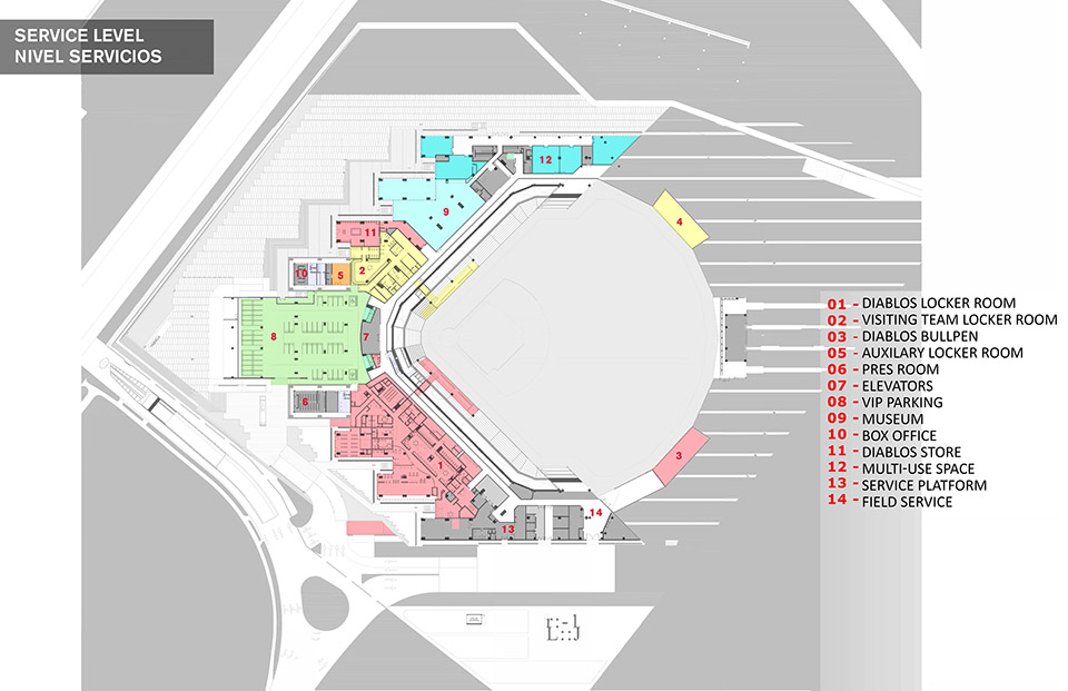 墨西哥红魔队新主场  阿尔弗雷多·哈普·埃卢体育中心丨墨西哥墨西哥城丨FGP Atelier + Taller ADG-47
