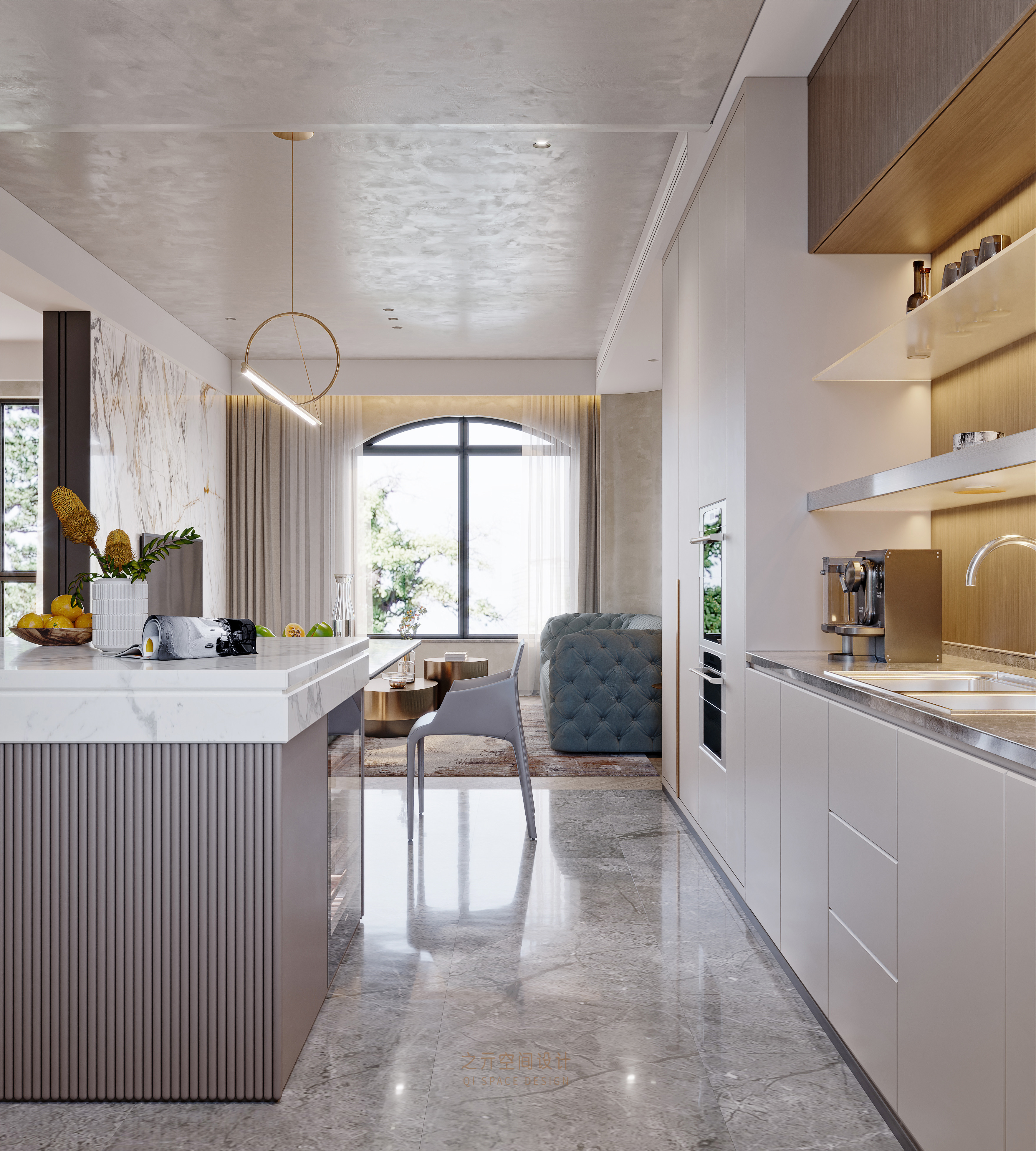 亓作 | 时尚空间 静谧享受 上海华府愉园现代风格别墅-4