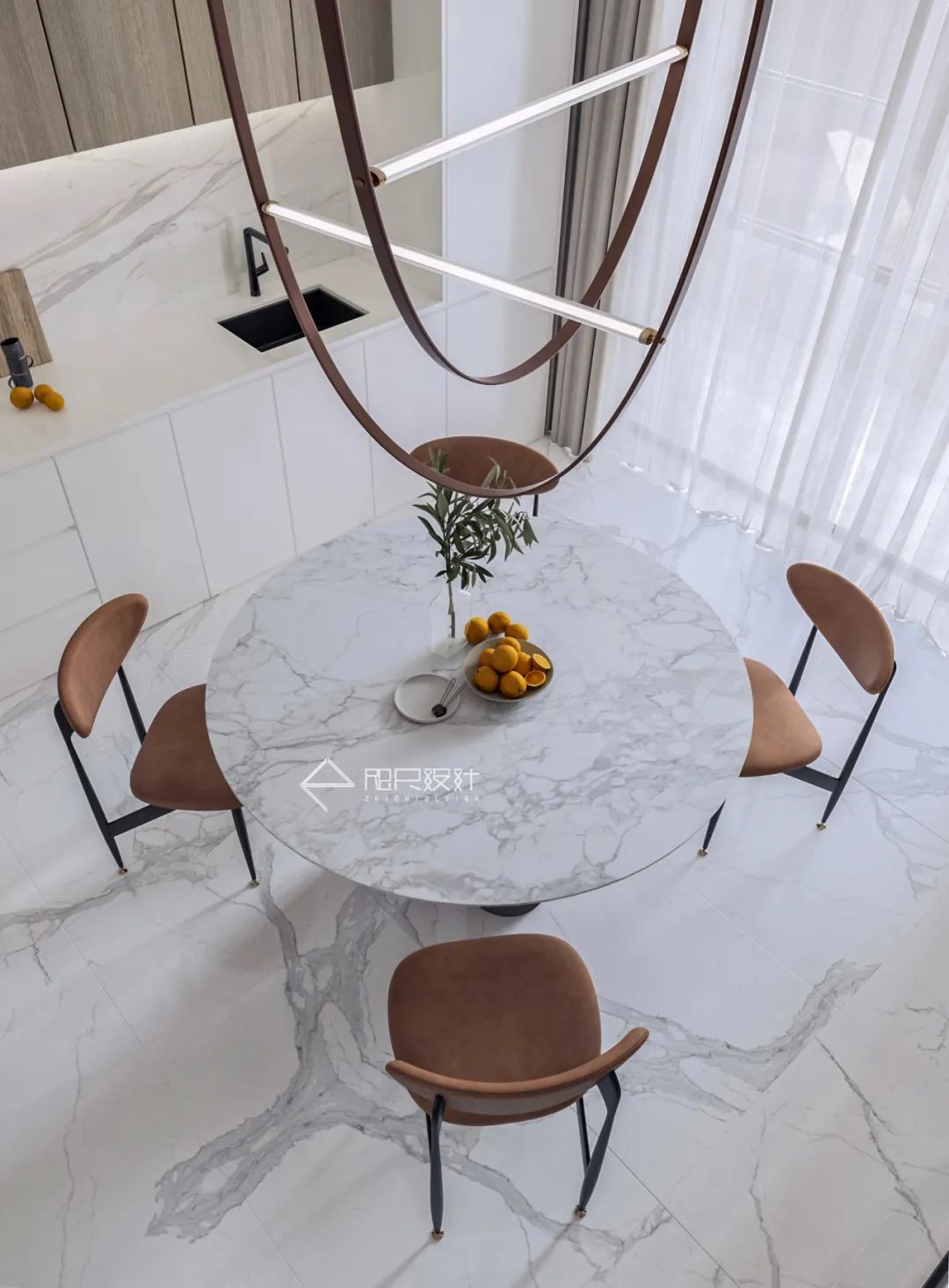 武汉天地 175㎡现代简约家居,原木色与白色的清爽搭配,营造自然舒适的生活空间-53