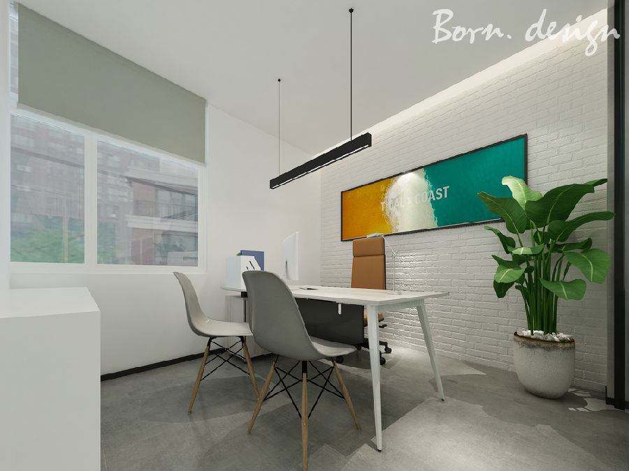 广州朗世贸易办公室设计-9