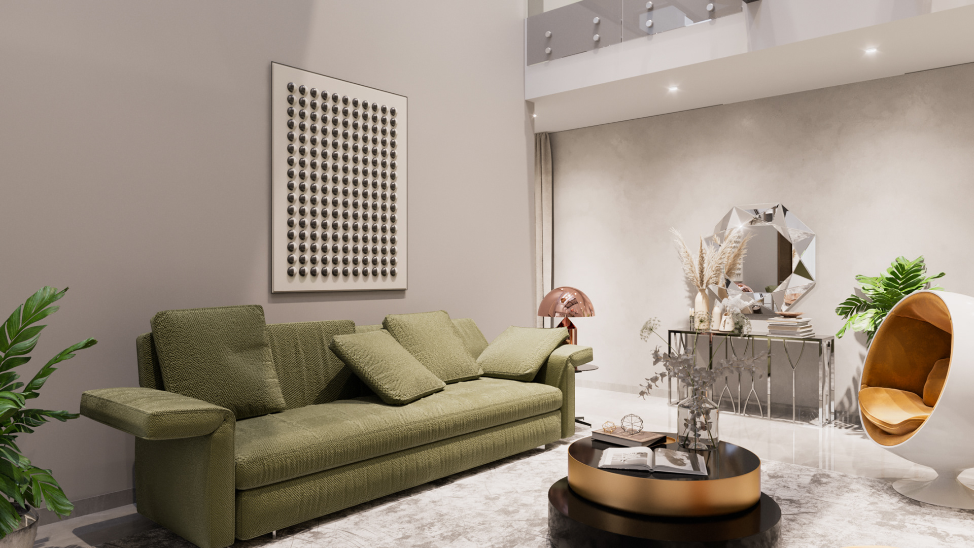 Living Room 室内设计丨TunisiaTunis丨自由设计师-9