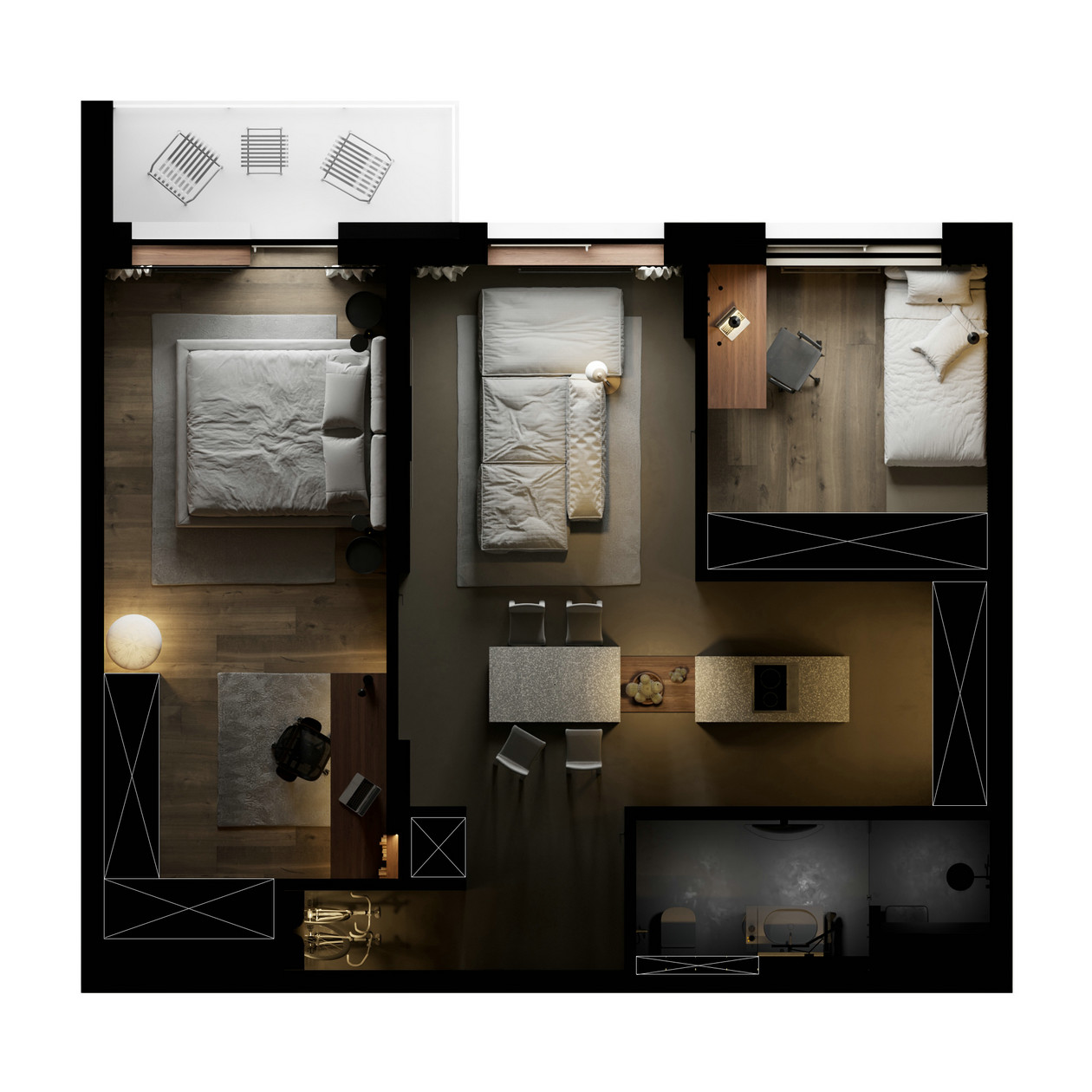 高级黑色系住宅-24