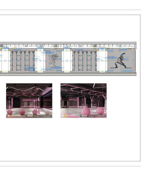 working drawing of Aerobics Hall in KSA