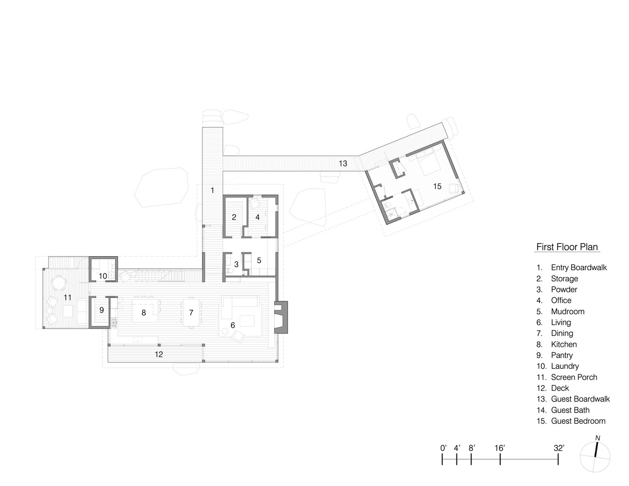 四季湖滨别墅丨美国丨Murdough Design Architects-19