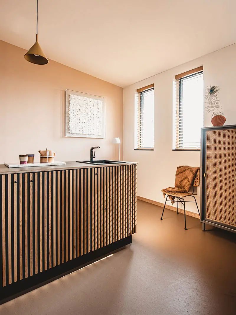 荷兰北海岸的木质自然酒店设计-11