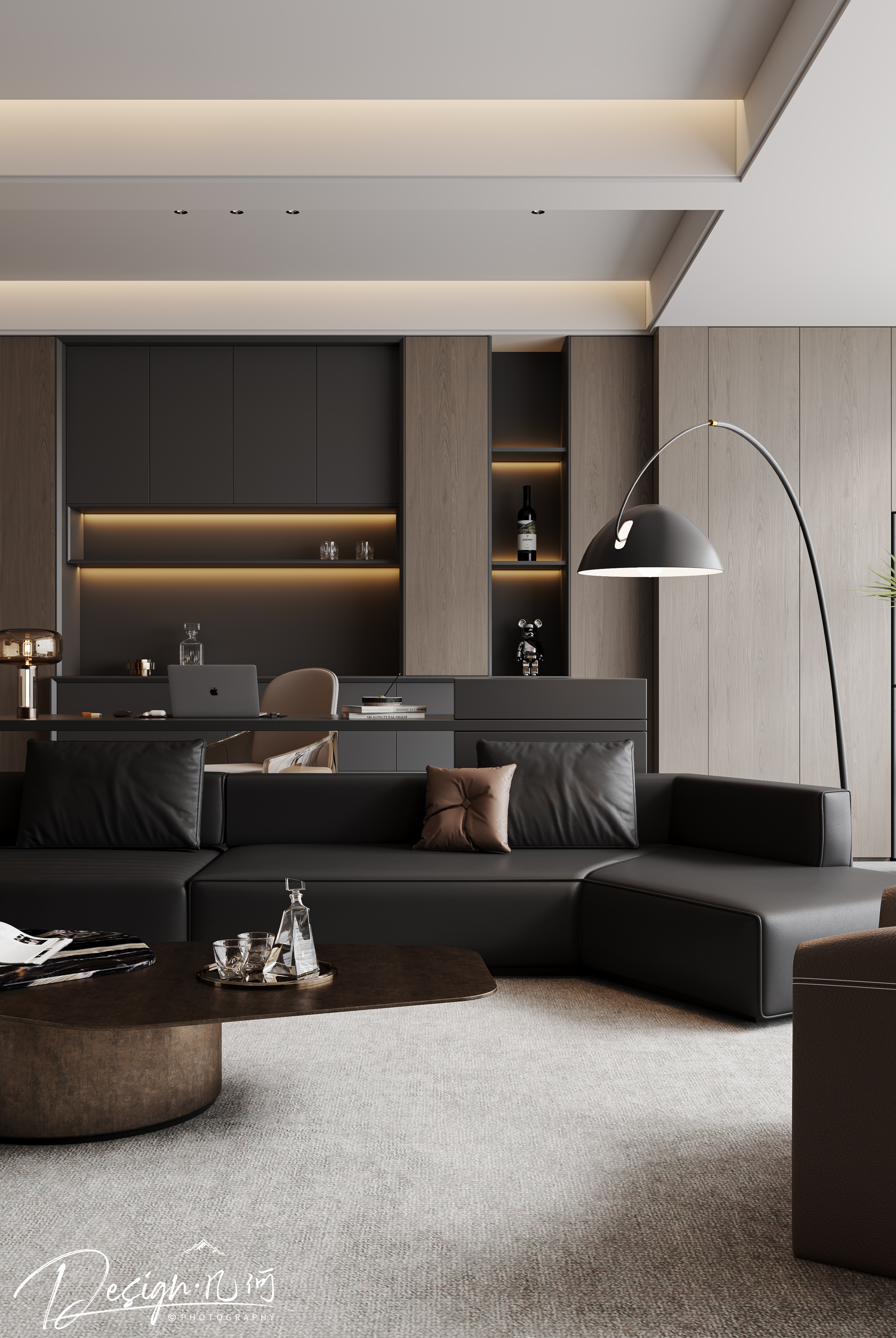 几何空间视觉表现 | 置地双清湾天域现代客餐厅-11