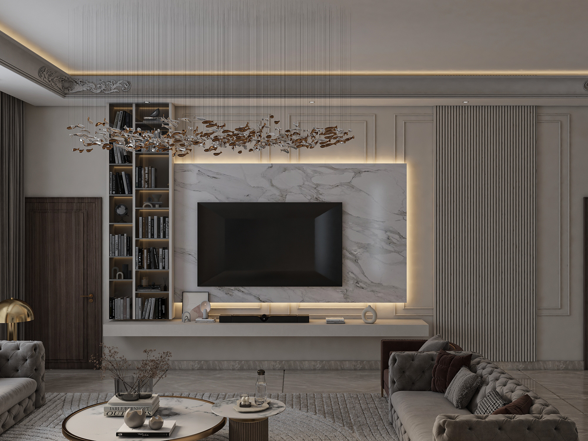 New Work Neo classic / Entrance & living hall at Iraq-4