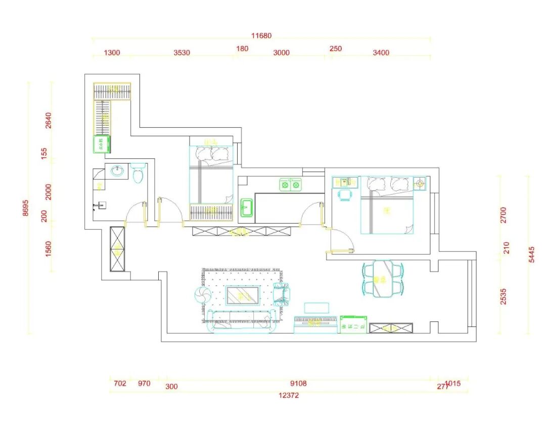 雷捷时代二期|87㎡两居原木风案例|36项出错即砸|透明化-流程化-服务化-维保化-装修更靠谱-51