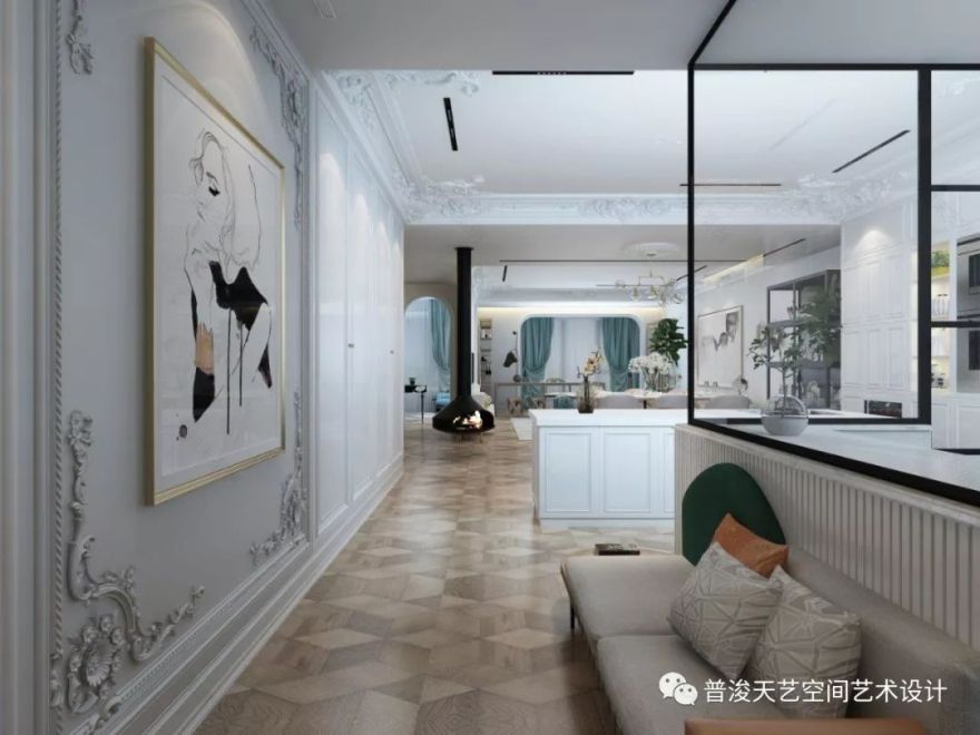 《逐光》孙谱淳 | 精致法式风,打造浪漫优雅家居空间-11