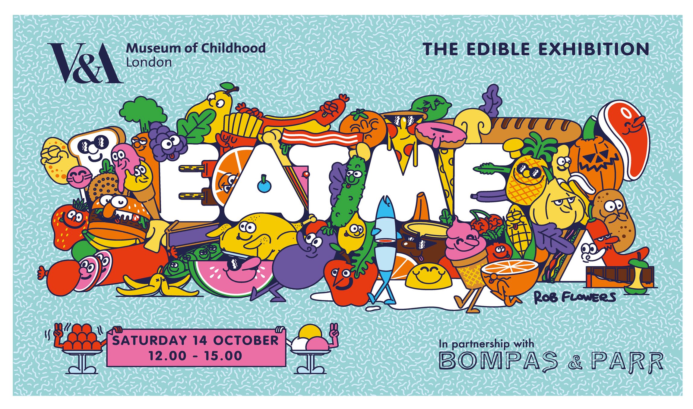 Rob Flowers designs entirely edible posters for children's exhibition-17