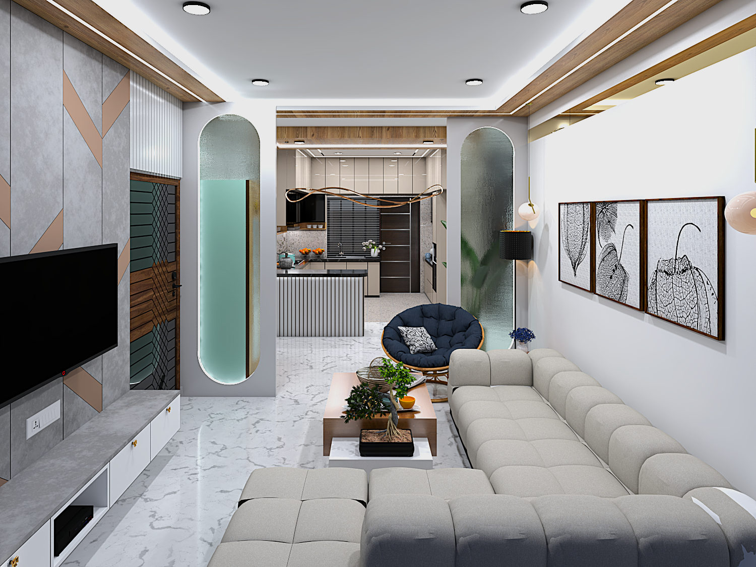 Timeless Tranquility: Classic Living Room Design-6