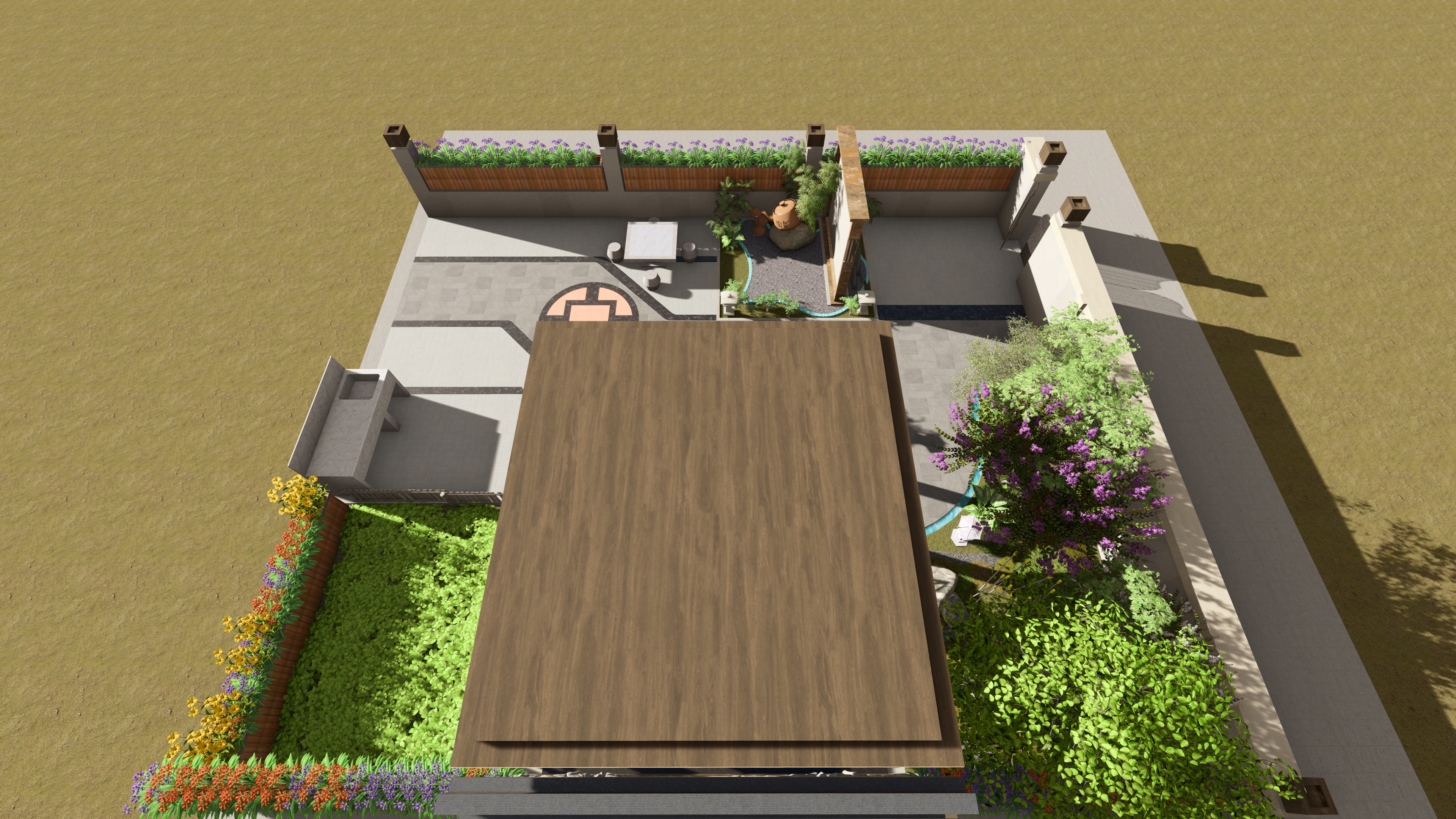 别墅庭院景观设计-9