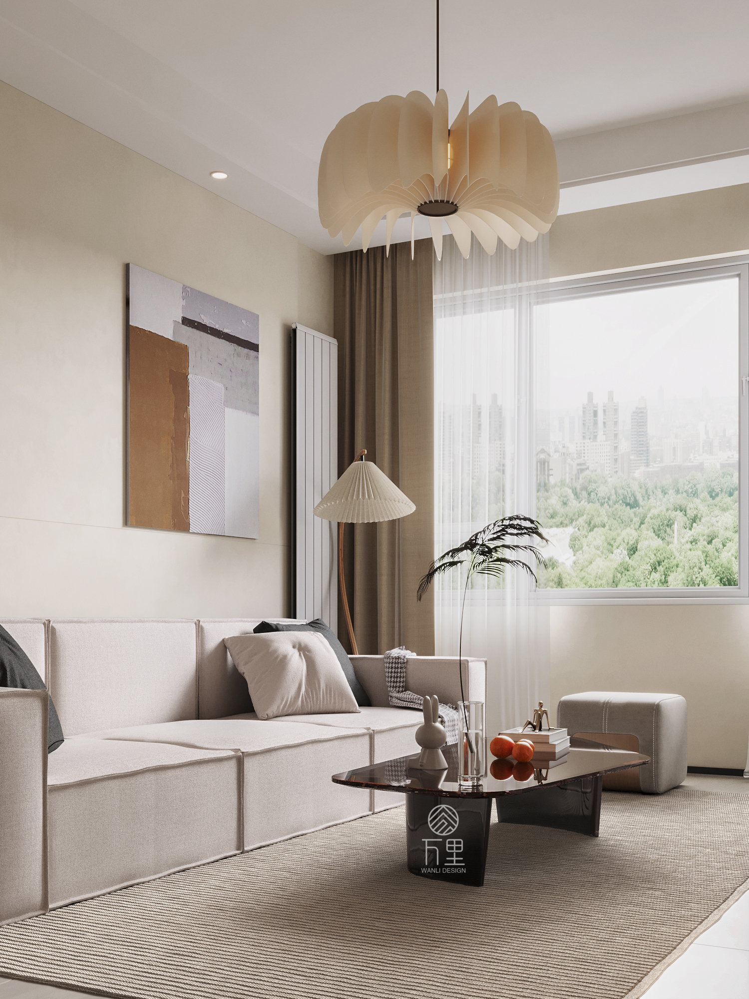 奶油风小户型家装设计-4