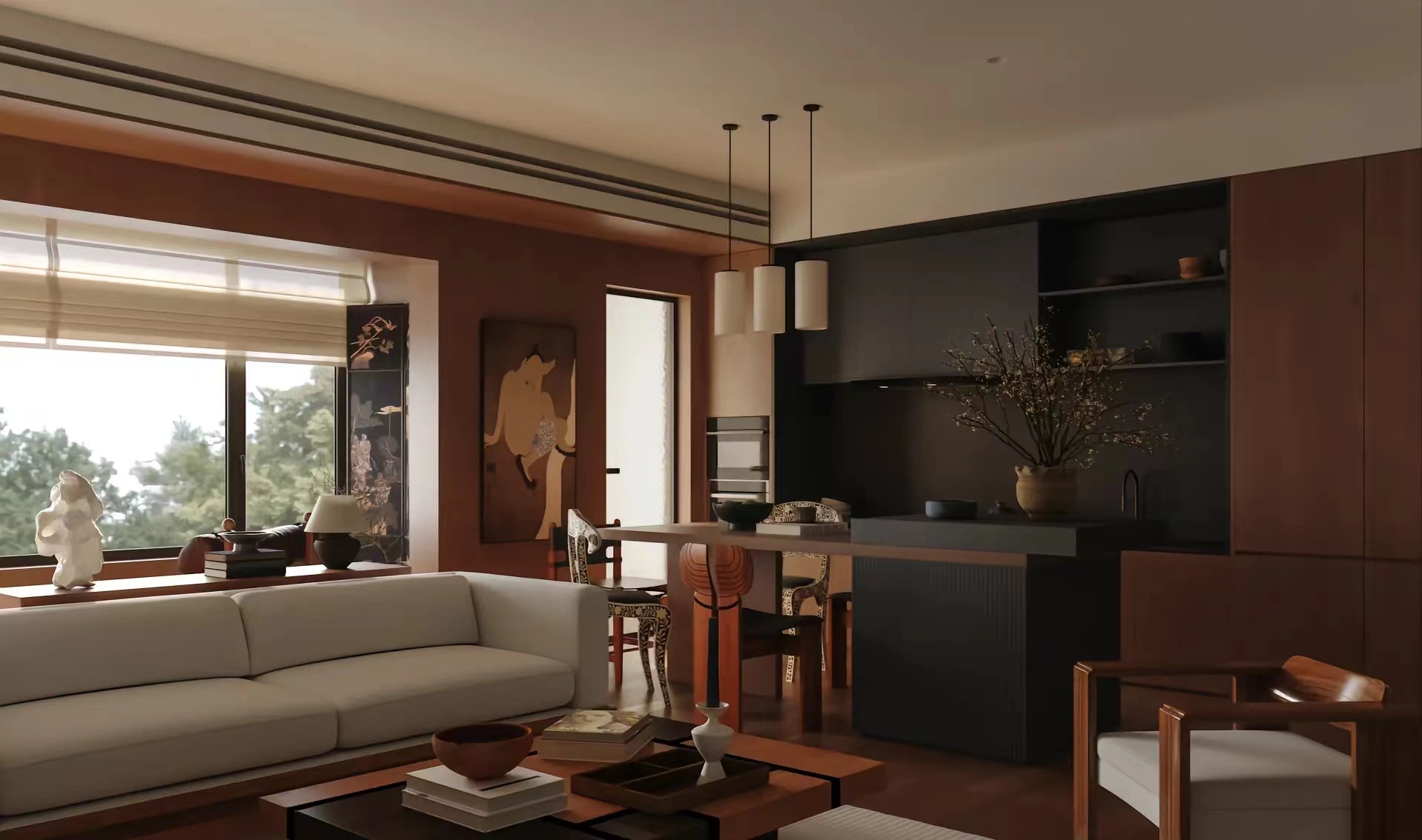 客餐厅中古风-8