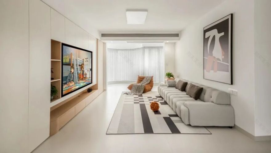 134㎡广州四口之家,巨巨巨温馨的大平层,这套极简原木风直接封神!-15