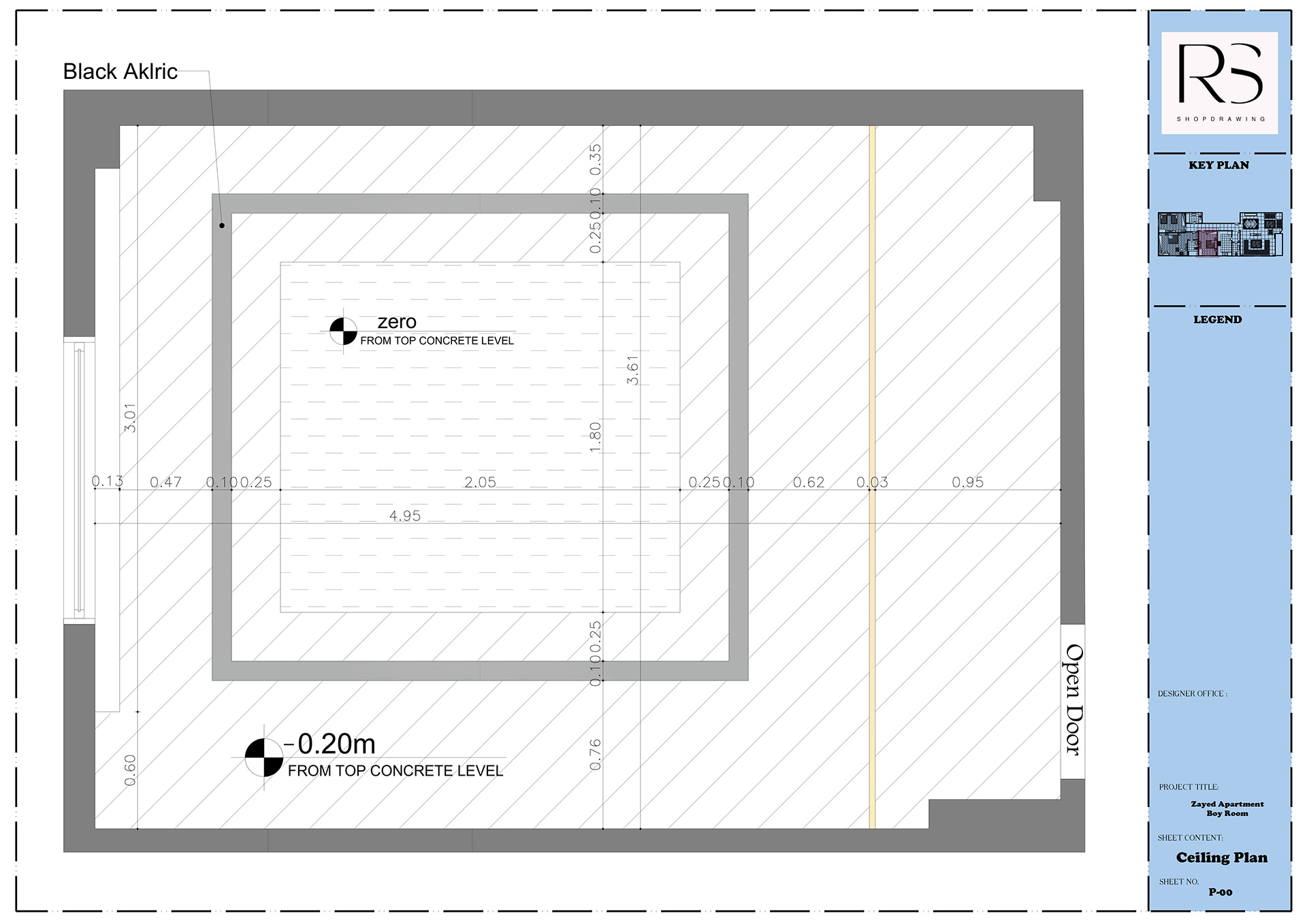Shop Drawing For Boy & Girl Room-1