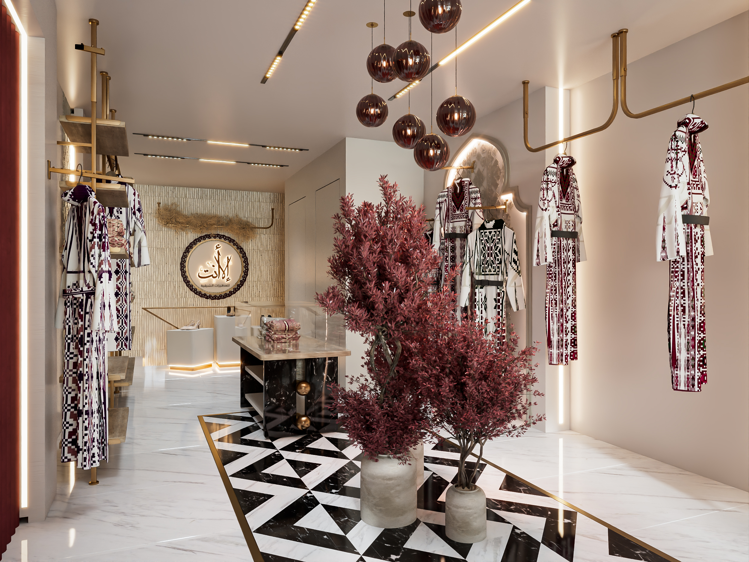 传统服装店设计丨SARA ALNAIM-15