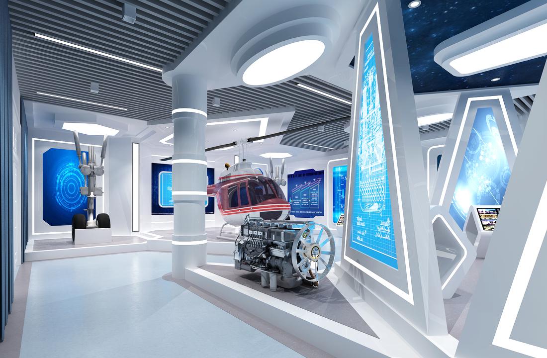 
工大航空学院展厅设计 -9