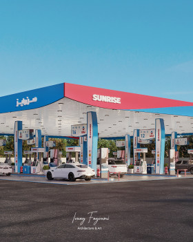 SunRise Petrol Station 加油站设计丨沙特阿拉伯