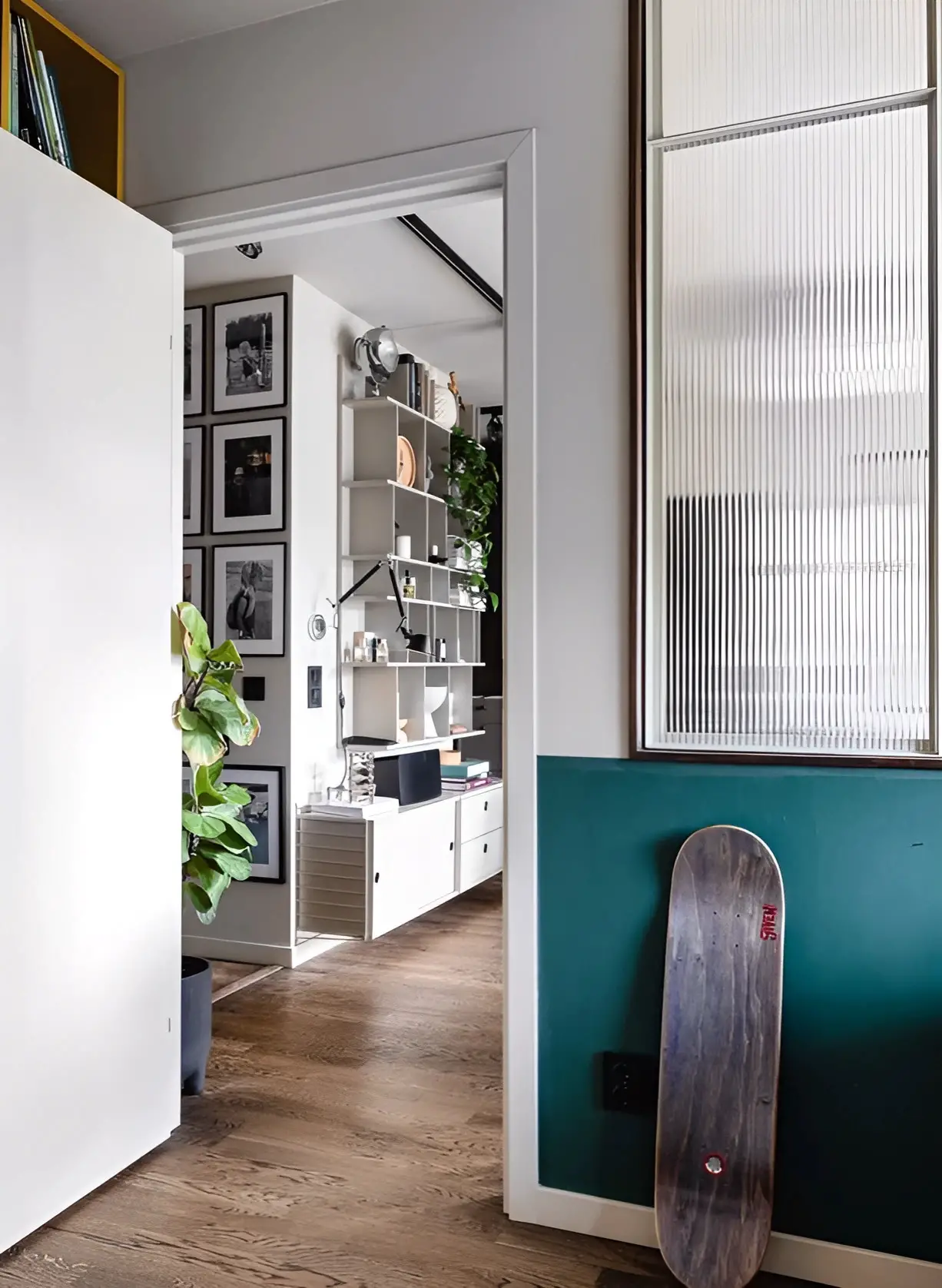 时尚玻璃墙 | 54m2 紧凑两居室的亮点设计-16