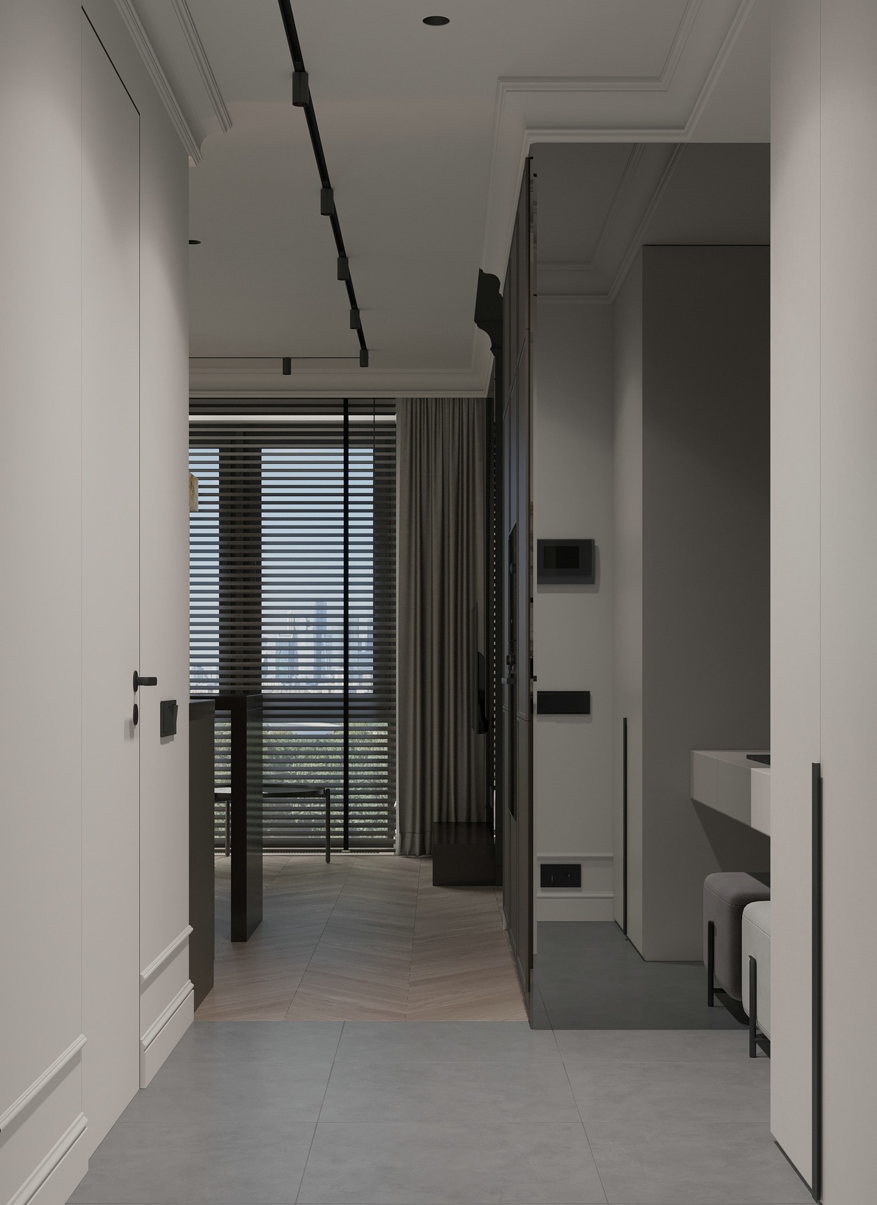 浅色系小空间公寓设计-0