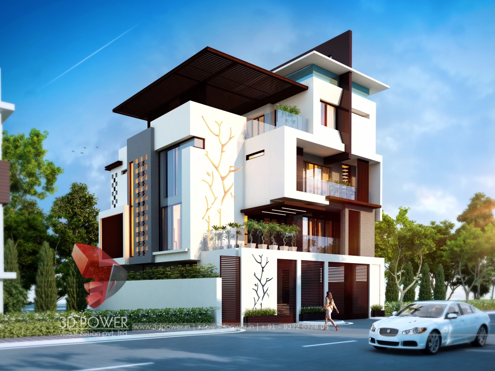 2017 年私人平房建筑渲染与 3D 漫游-18