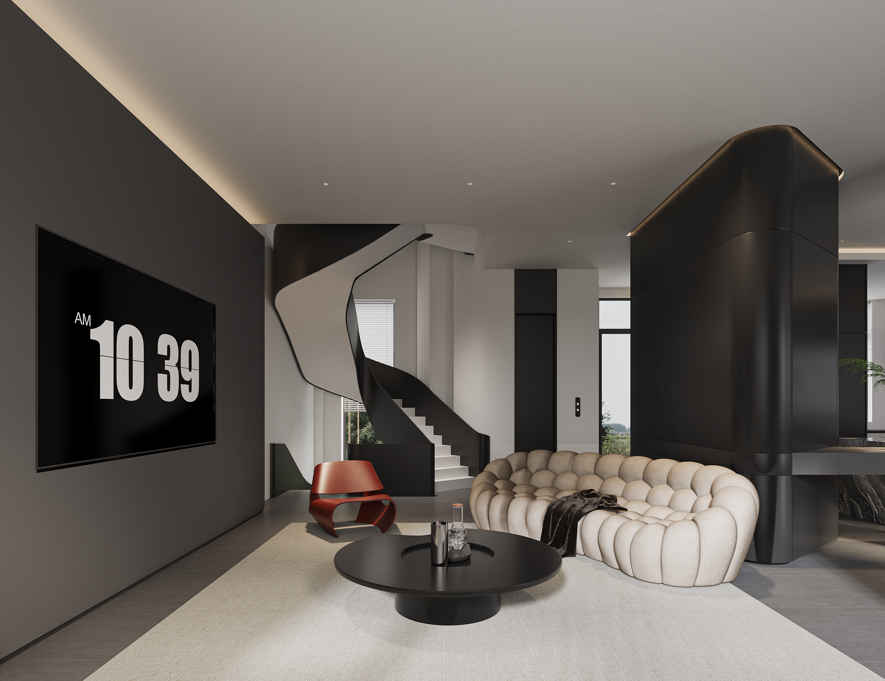 Corona渲染作品┃黑白灰-5