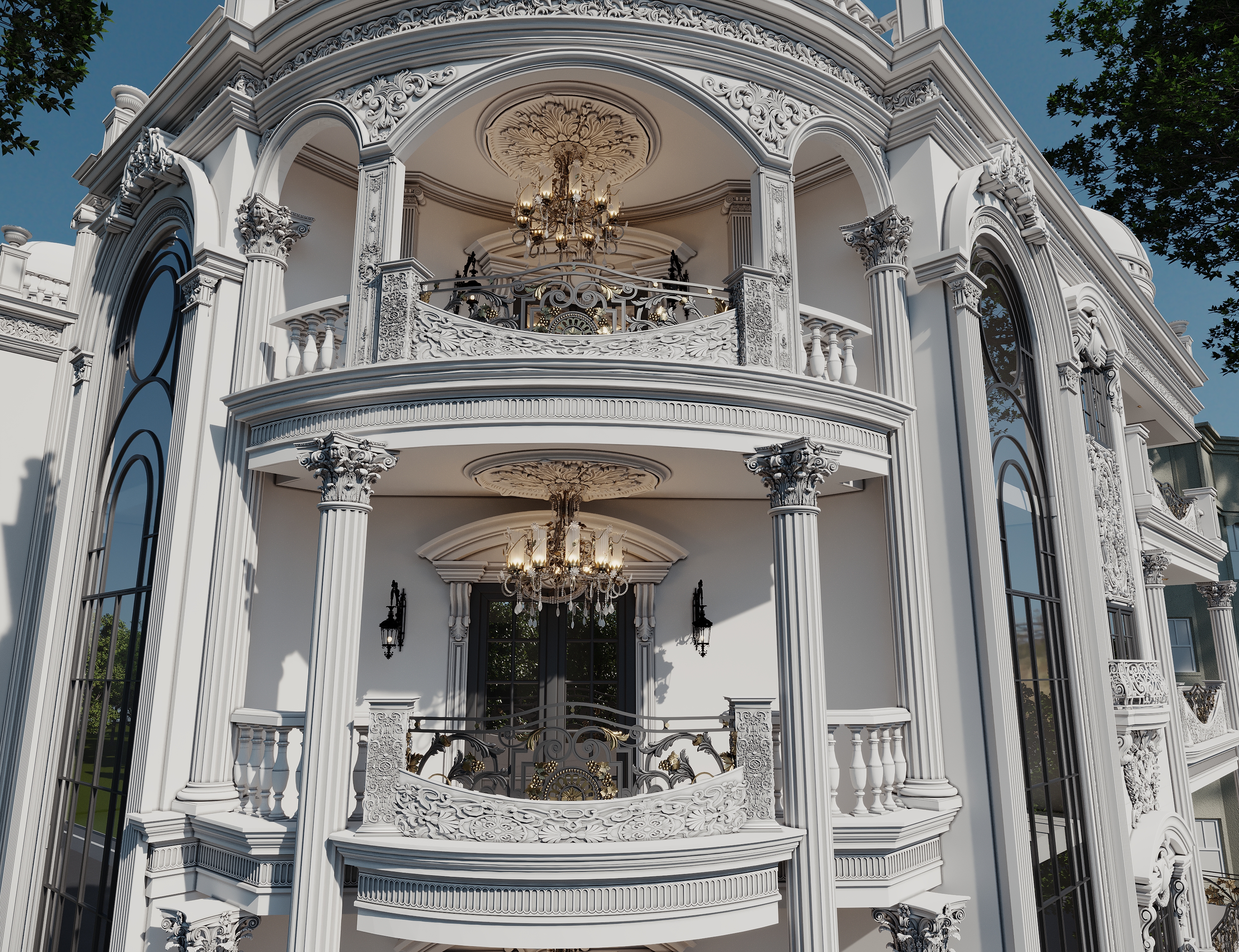 AL  Haram经典住宅建筑设计及外立面设计-13