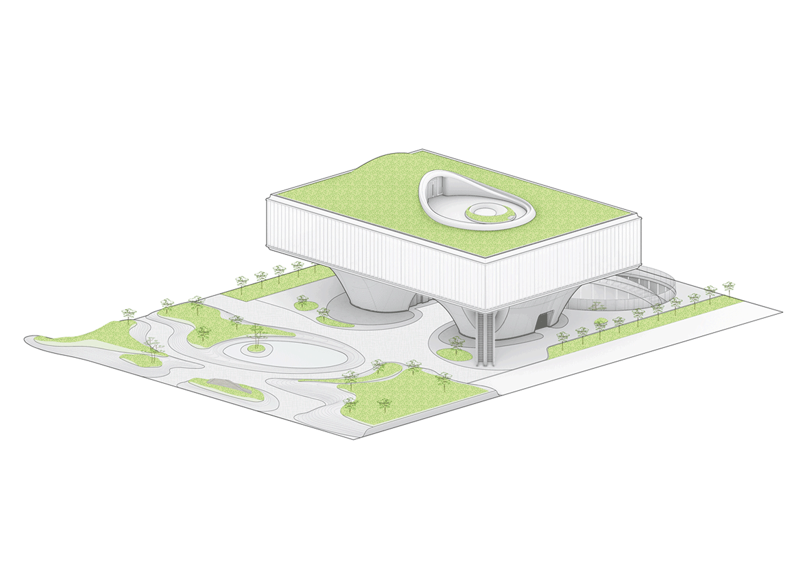 西安沣东新城莱安社区中心：漂浮之门 / EID Architecture -16