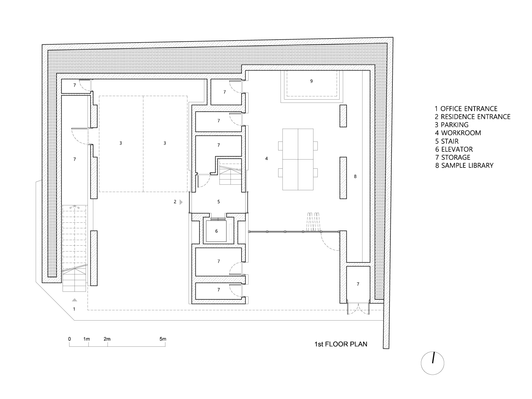 ArchiWorkshop Foundation 办公住宅一体化设计-22