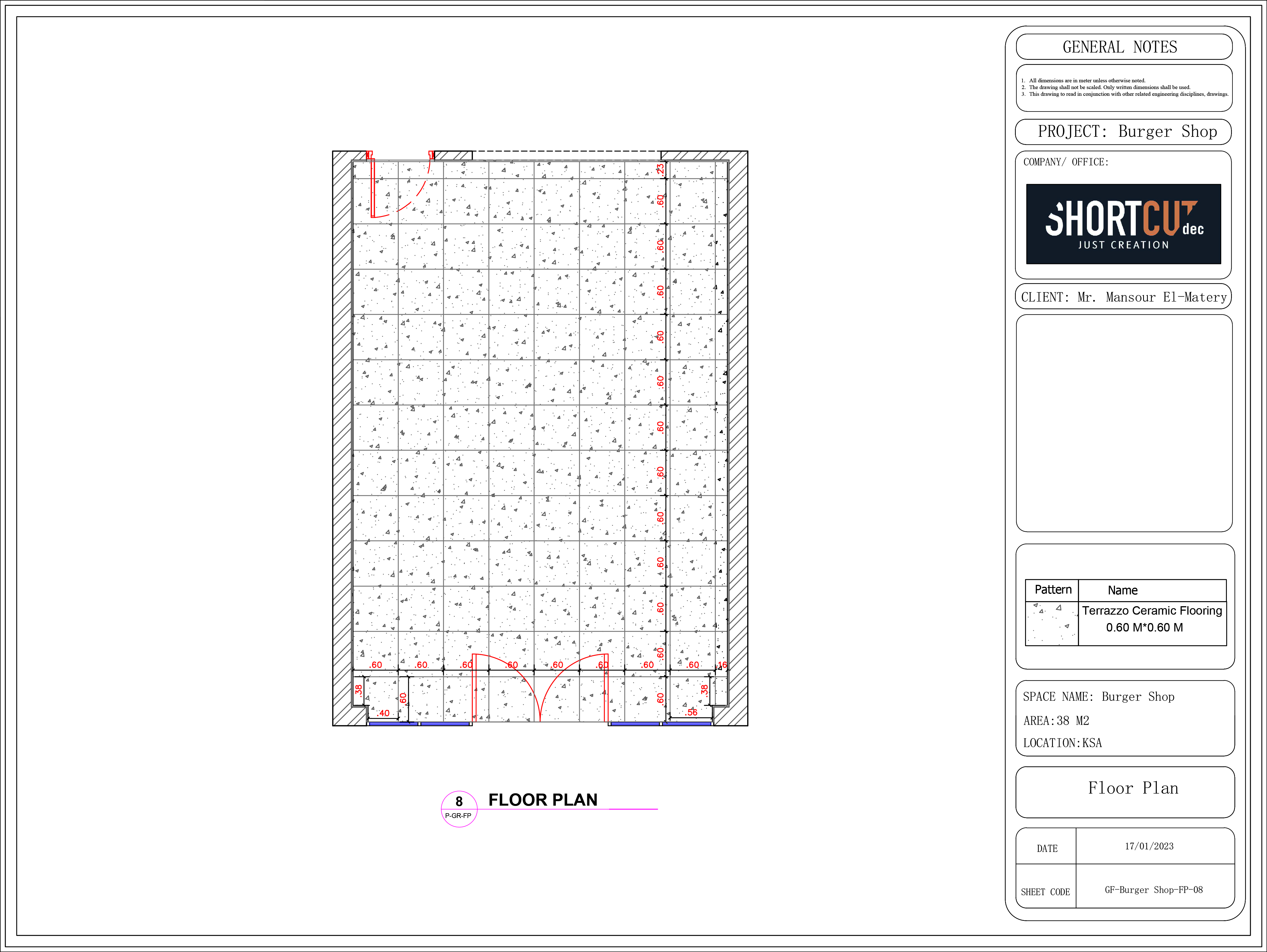 Burger Shop Design | Shop Drawings-3