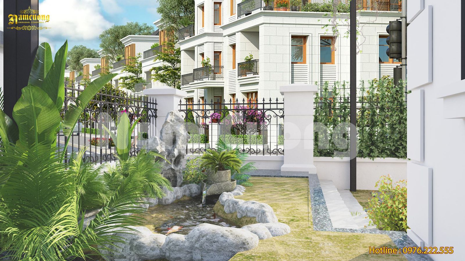 美丽锦鲤庭院设计,打造自然宁静空间-14