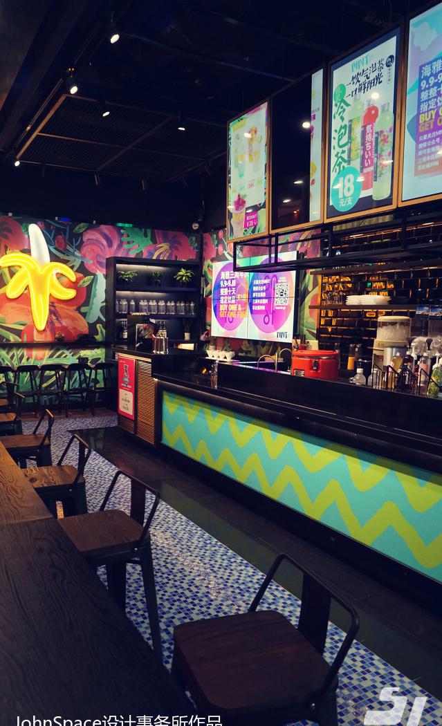 MMT 海雅繽紛城店 | 热带海岛派对风格的新生代茶饮空间-15