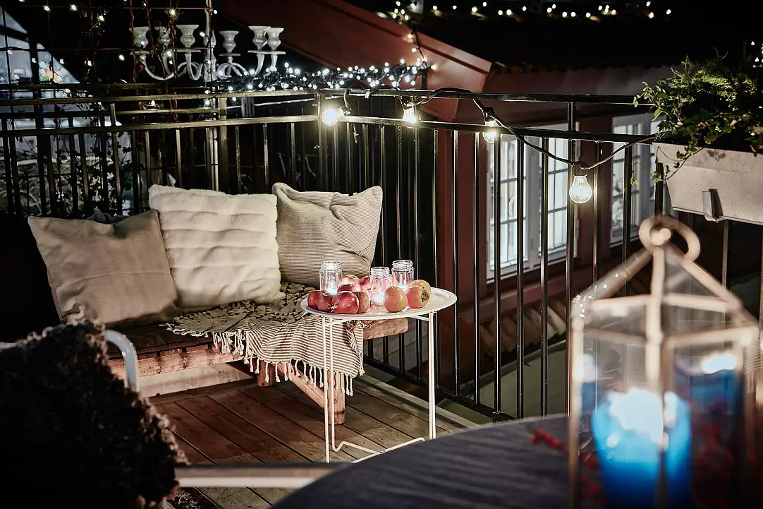 简约露台圣诞派对，赏城市夜景-23