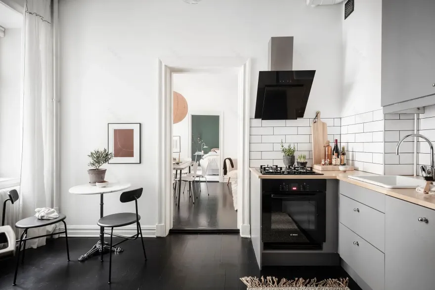 一墙绿意 | 打破中性空间的独特设计-6