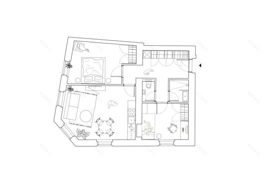 尊重原貌现代复兴为庭院式画廊注入活力的公寓楼设计丨意大利布拉丨戈者设计,Plus One Architects工作室-34