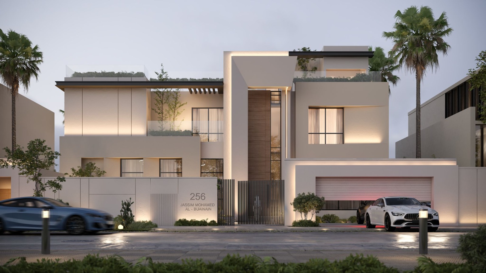 外部立面和后院设计丨沙特阿拉伯吉达-3