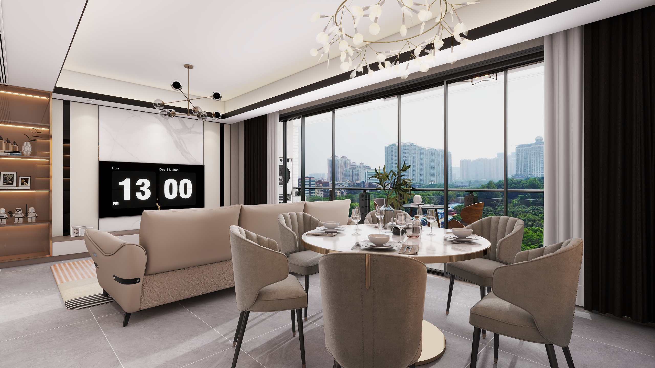 四川成都龙光天瀛（117平方现代简约四居室）-11