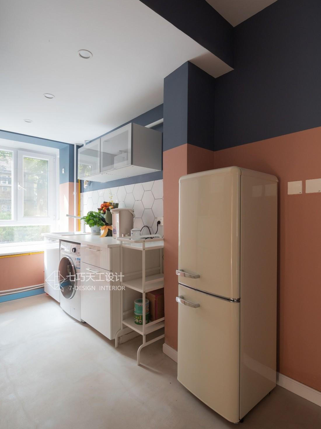 郑昊鸿打造老房翻新示范,粉蓝配色让空间焕新春-34